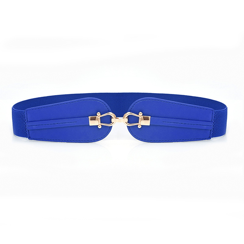 Women'S Elastic Waistband Fashion Stretch Wide Belt