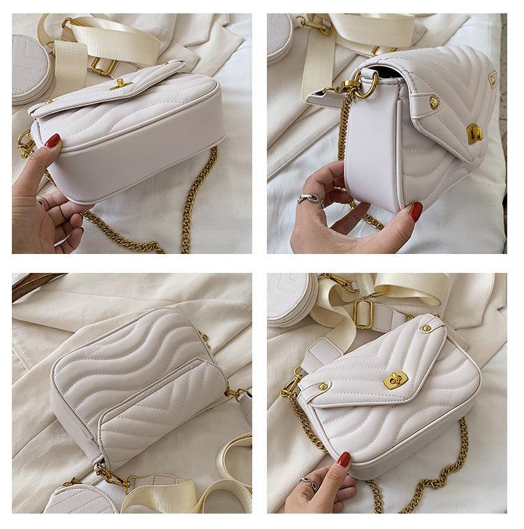 Small Fragrance Style Popular High-End Sense Chain Messenger Bag