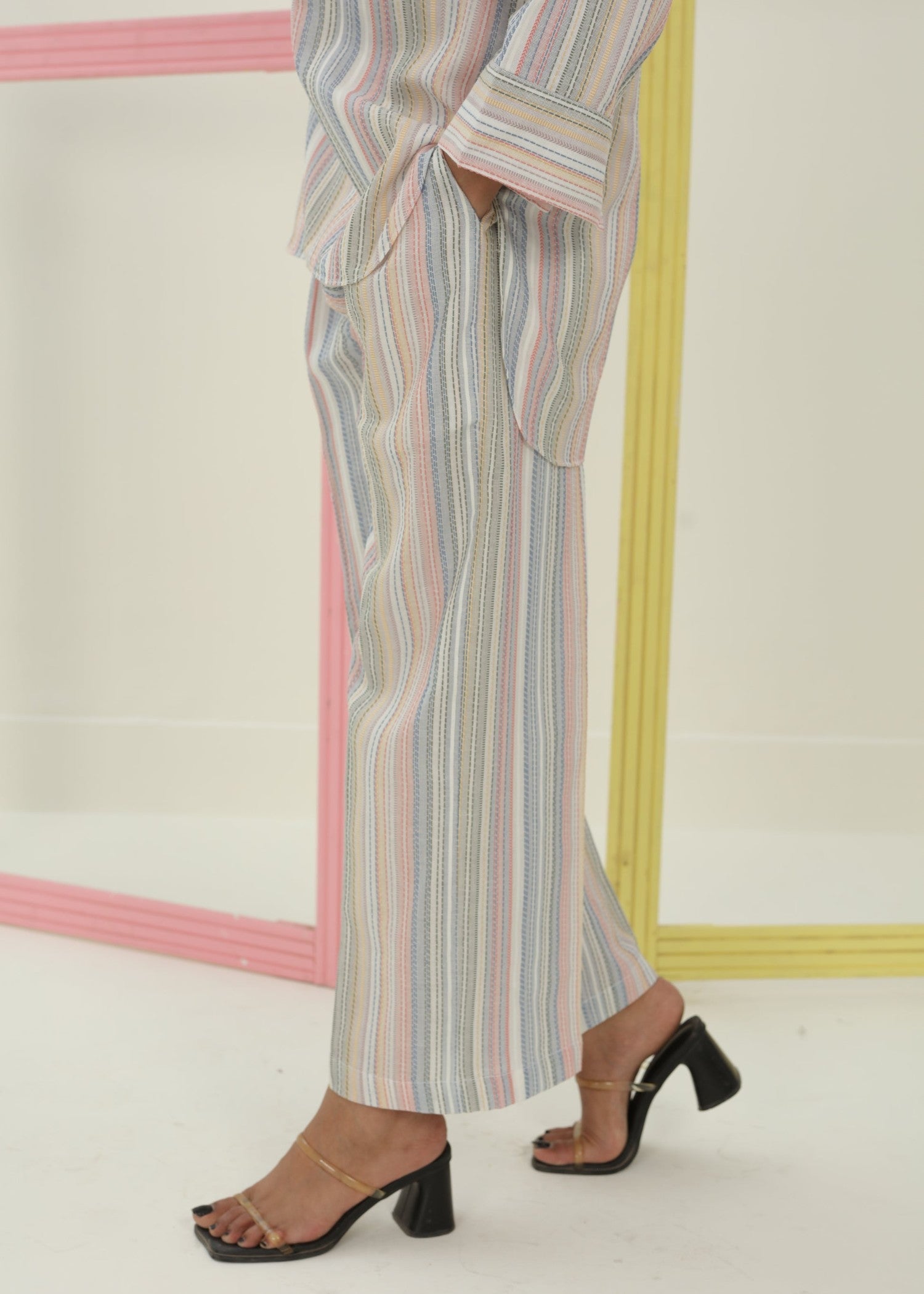 lawn Co Ord Sets in Pastel grey