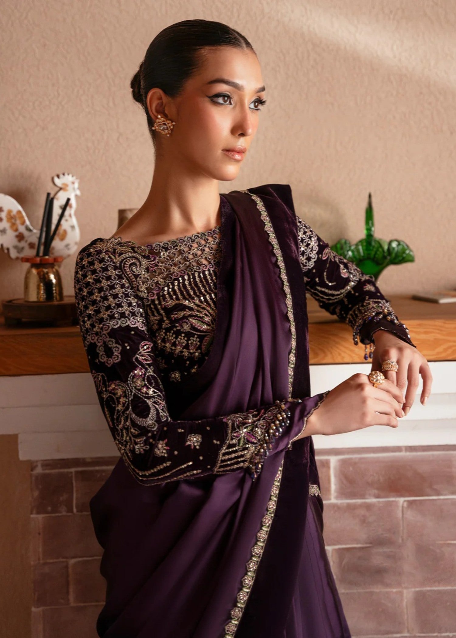 velvet Unstitched in Plum