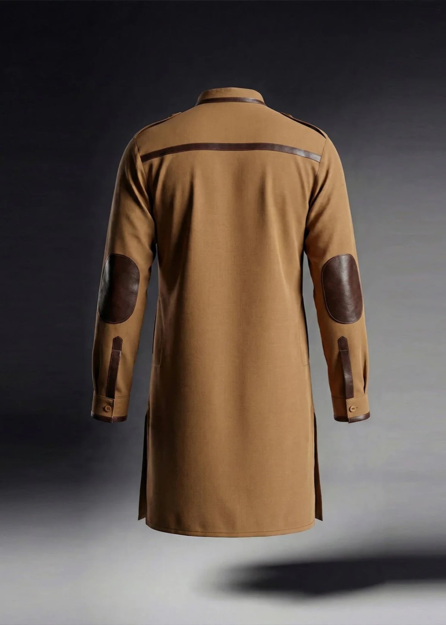cotton linen Kurta Set in Hazelwood brown