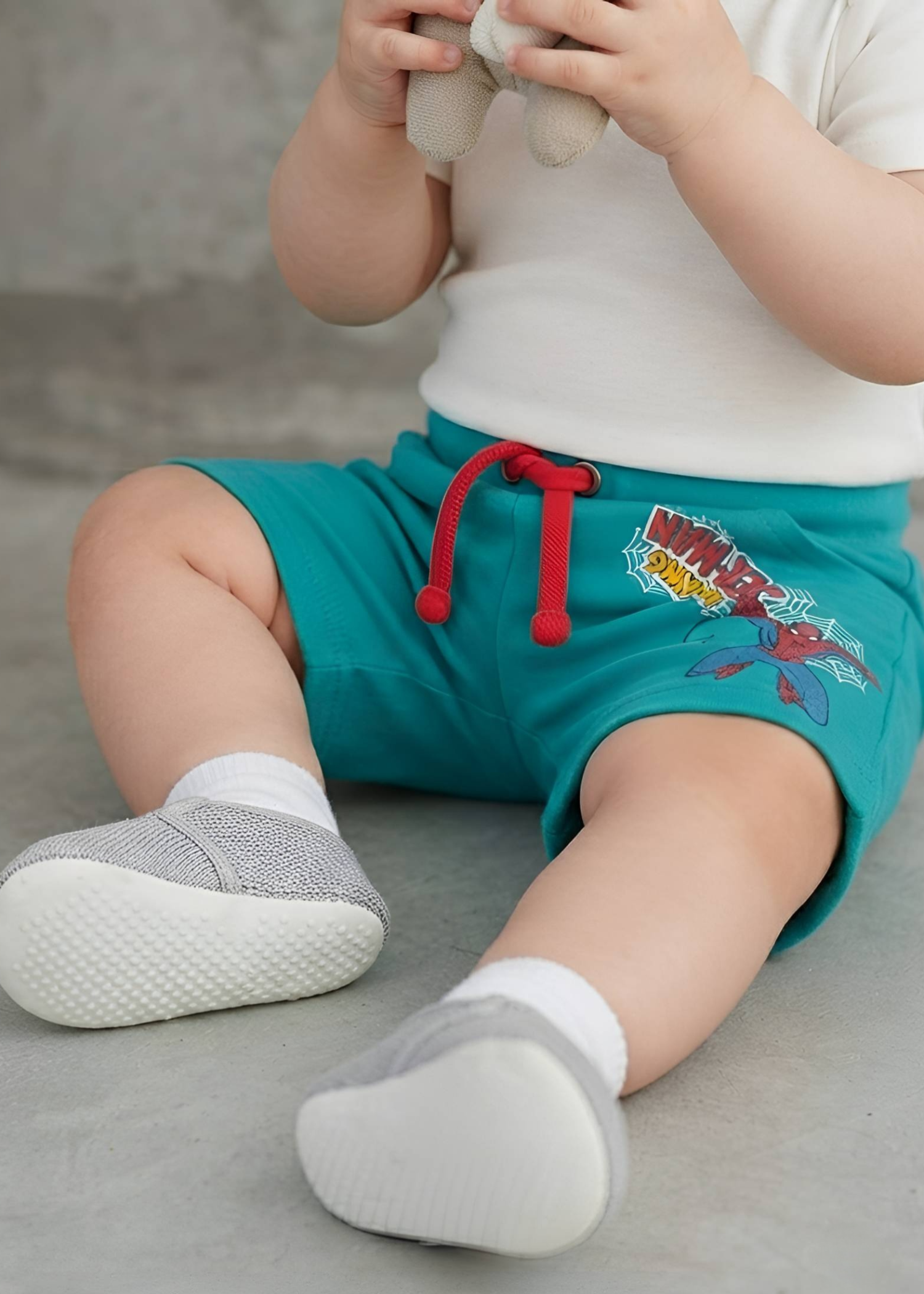 cotton Shorts in Teal