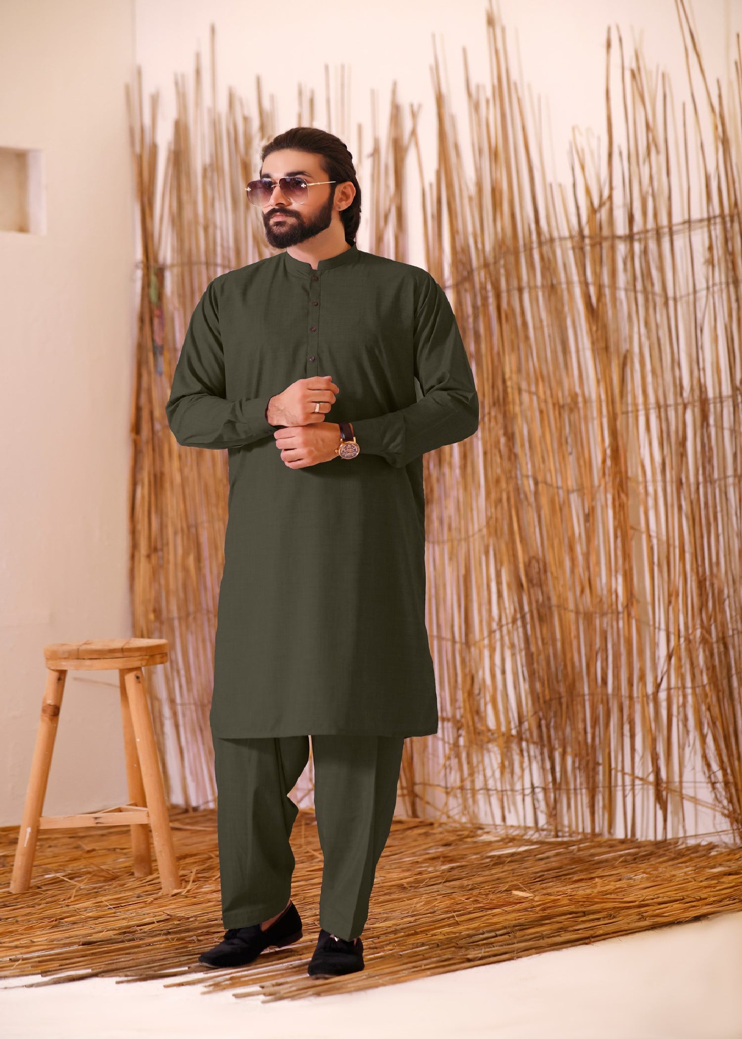 suiting Waistcoat in Sage green