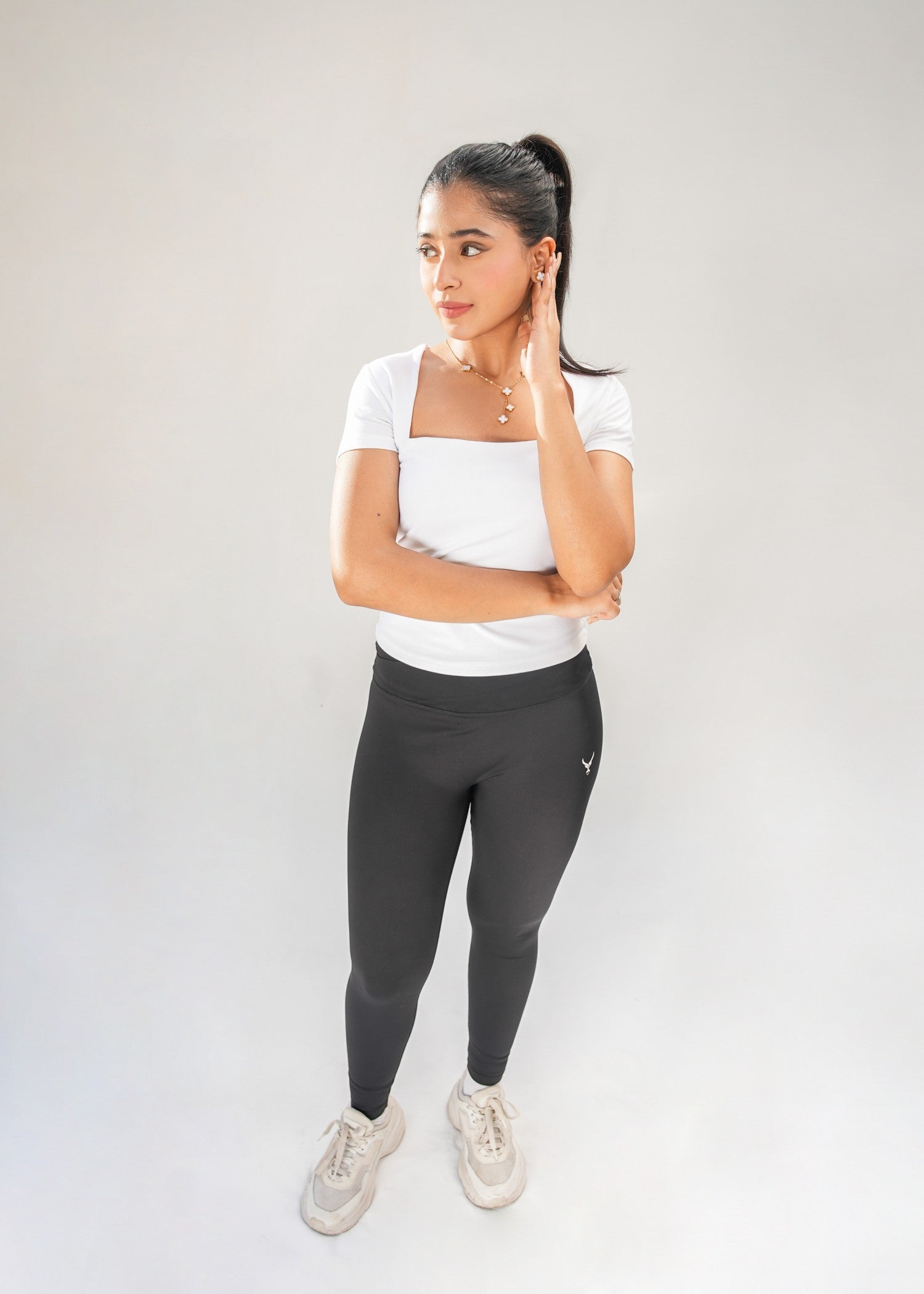 spandex T Shirt in White