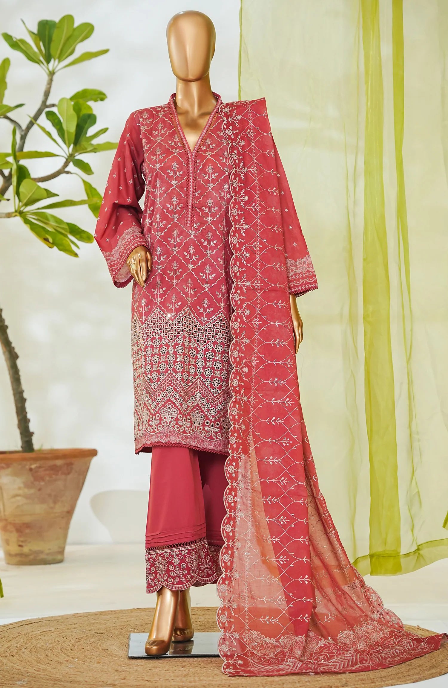 RTW White & White Embroidered Lawn – 6