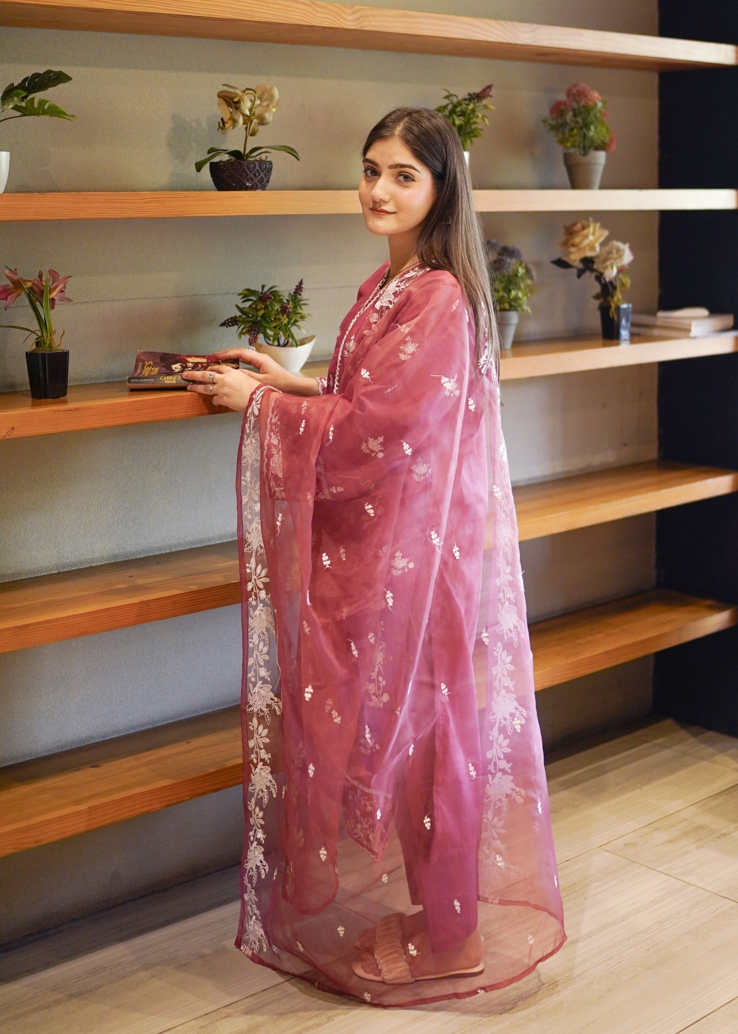 cotton Kurta Set in Petal pink