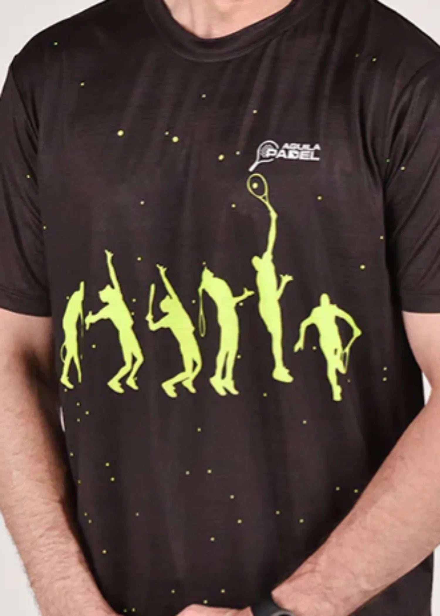 microfiber polyester T Shirt in Walnut brown