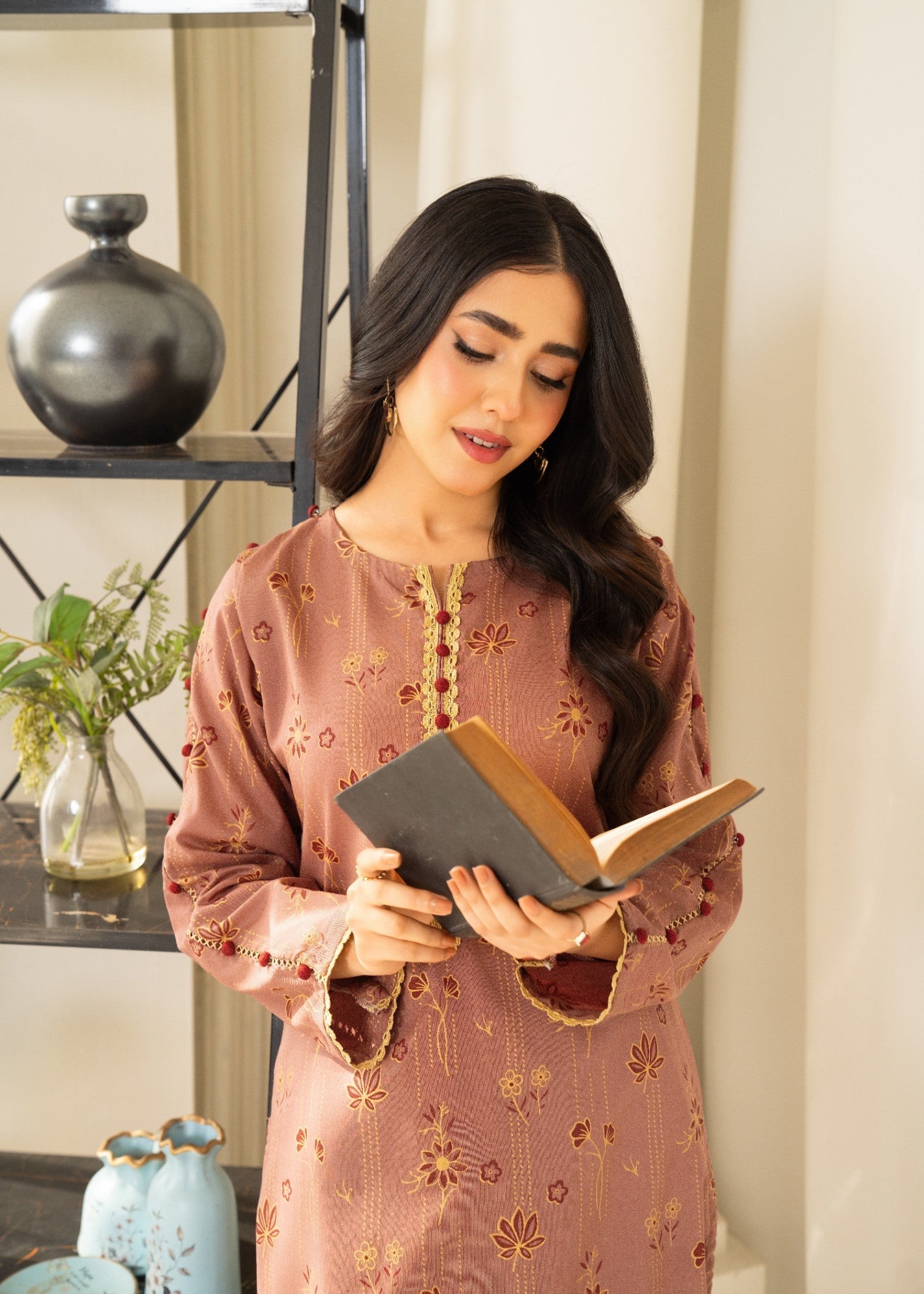 lawn Co Ord Sets in Chocolate brown