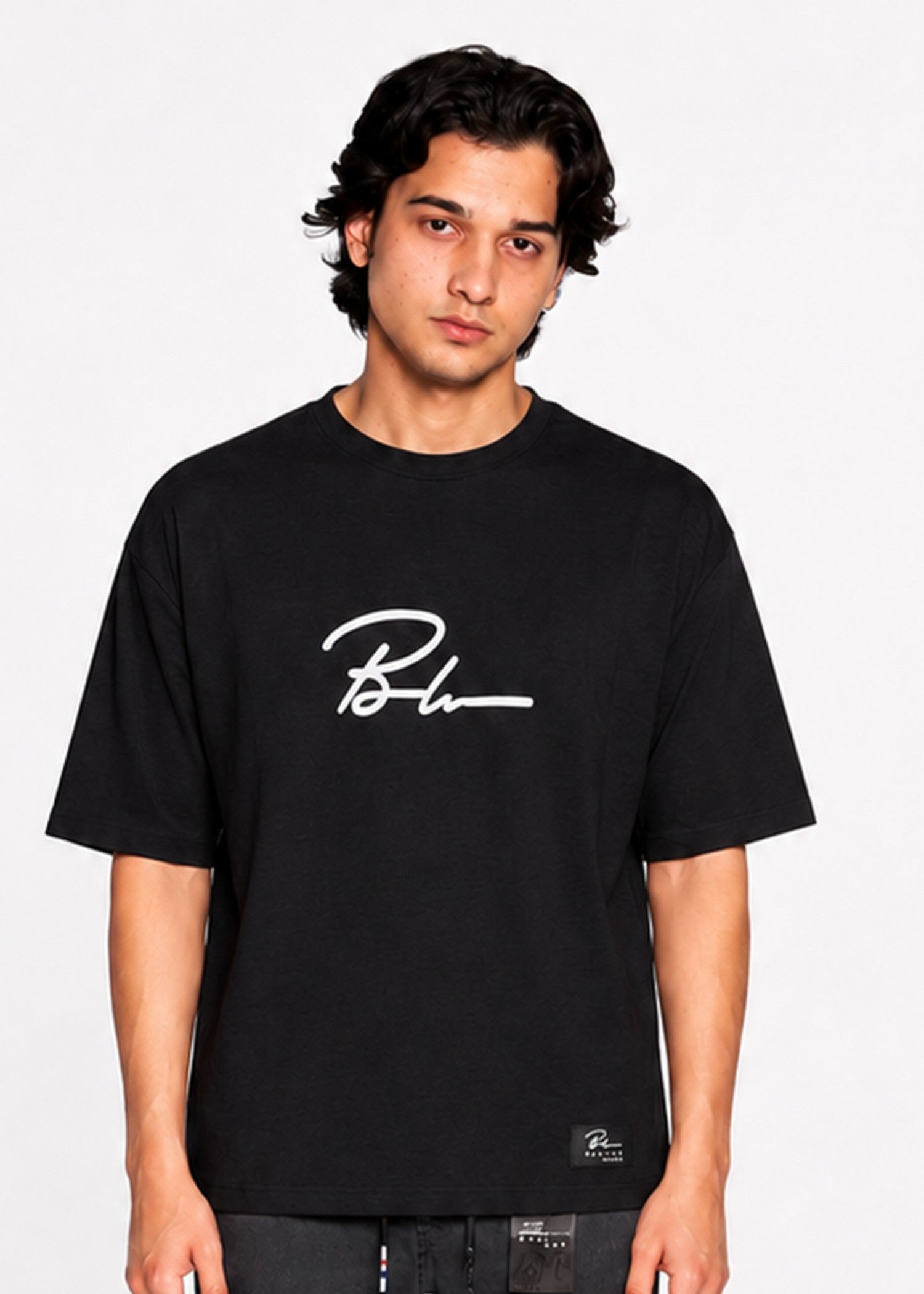 pure cotton T Shirt in Black