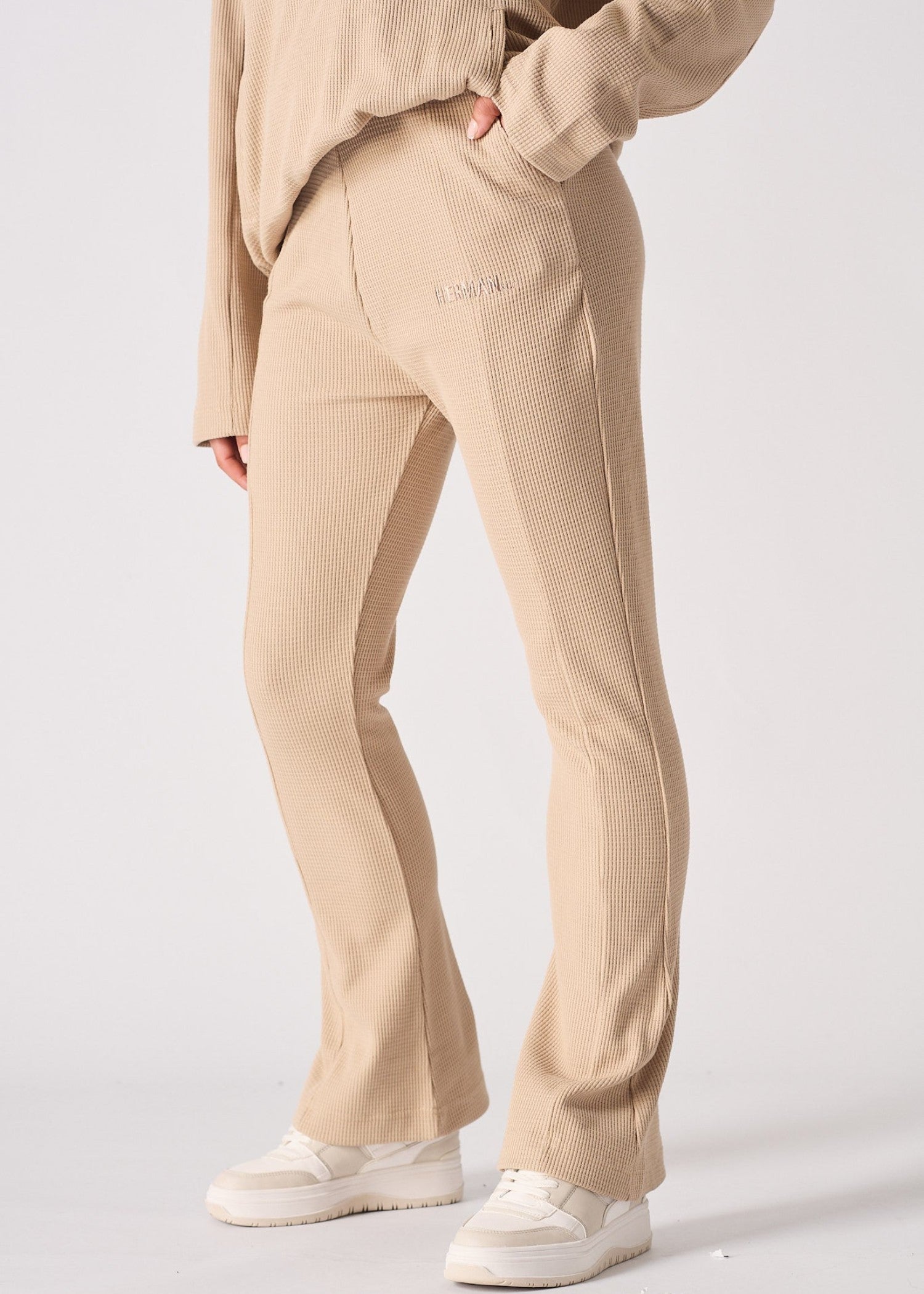 polyester Pants in Beige