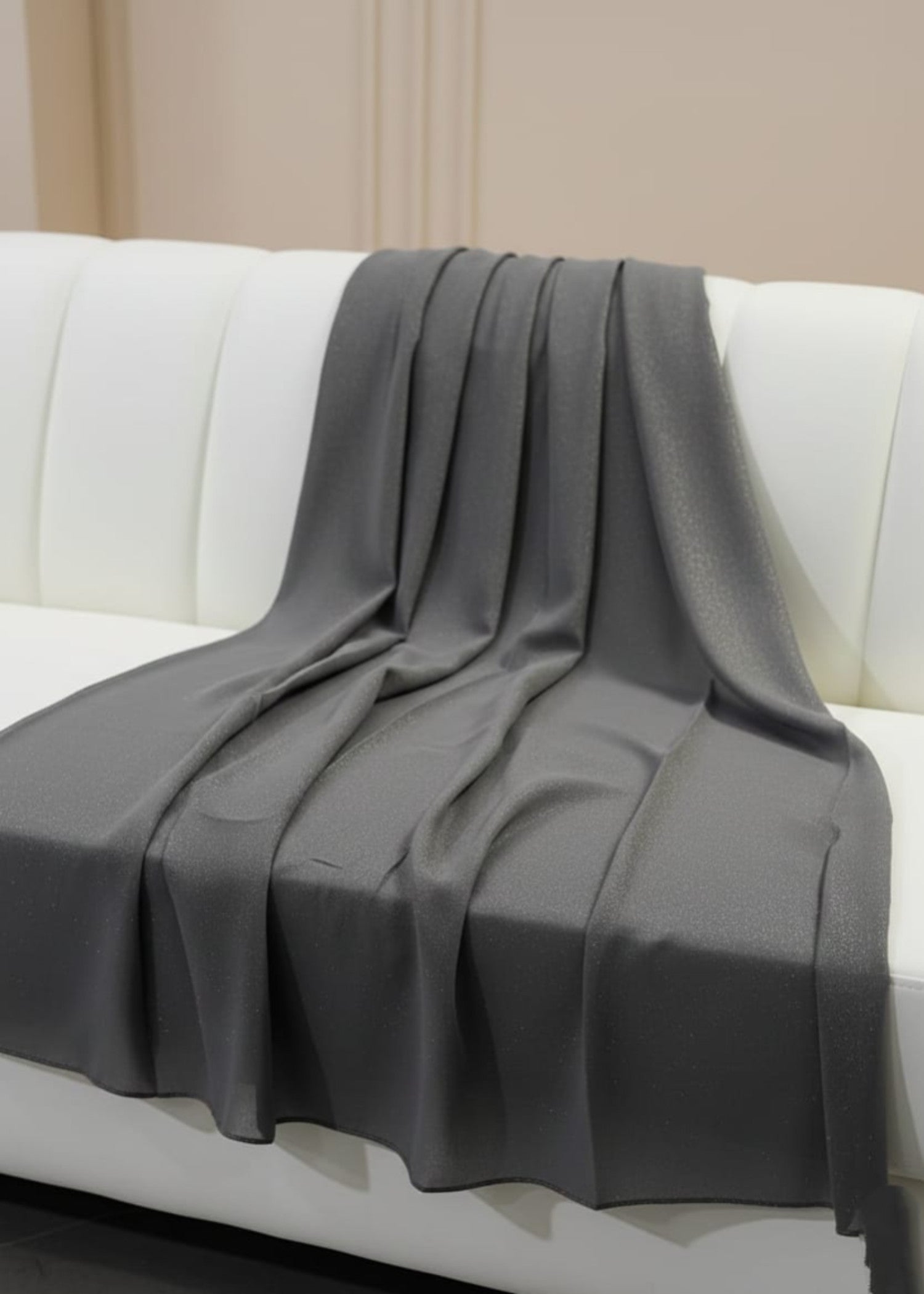 georgette Hijab in Charcoal