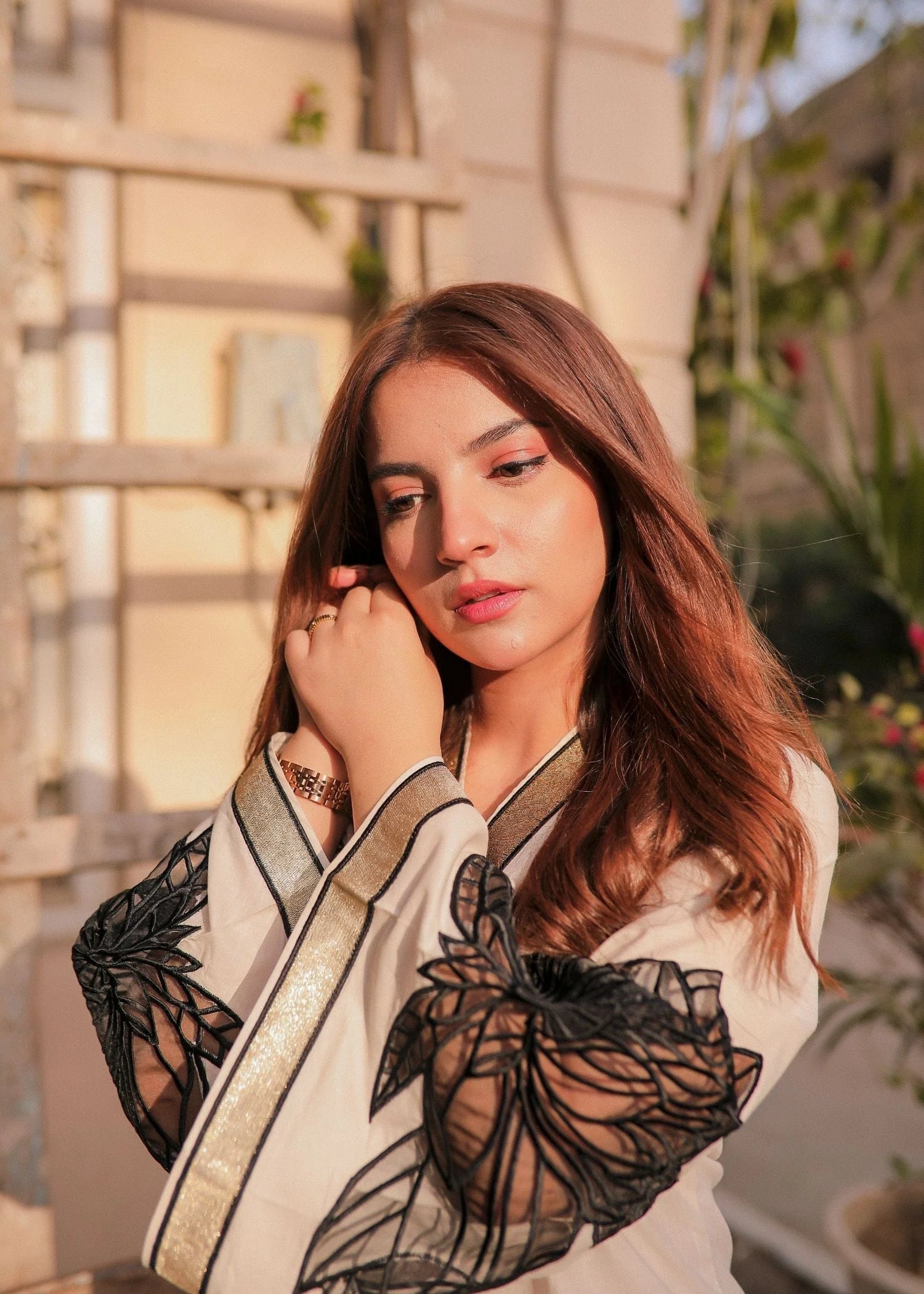 linen Kurti in Beige