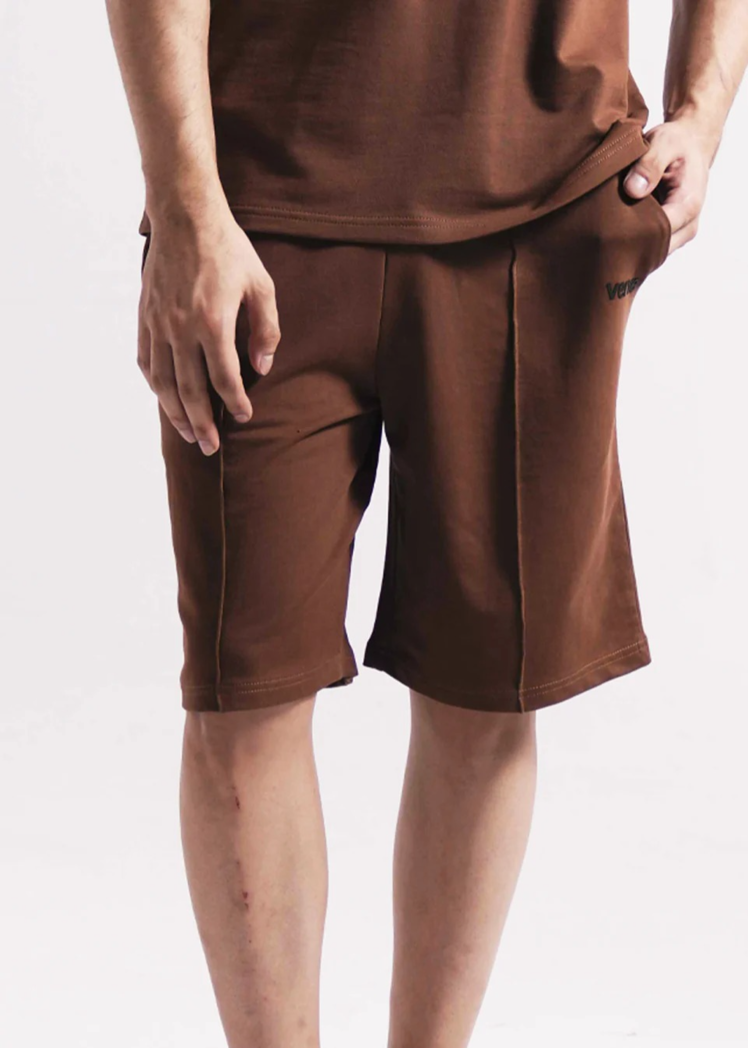 terry Shorts in Brown