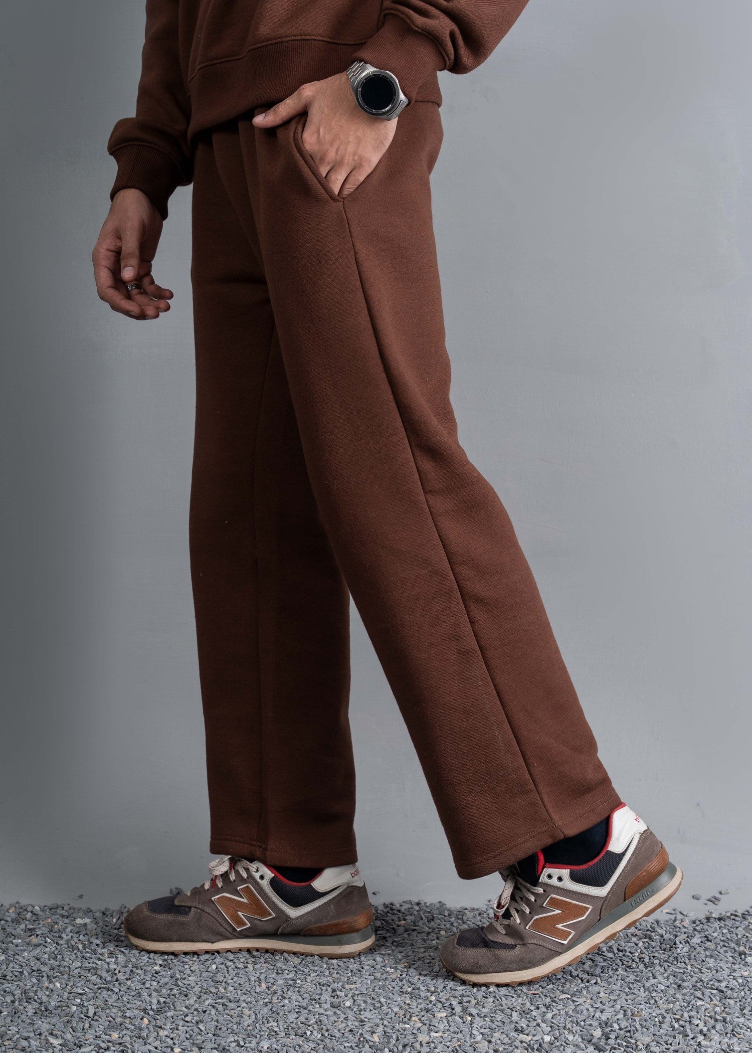terry Trousers in Cinnamon brown