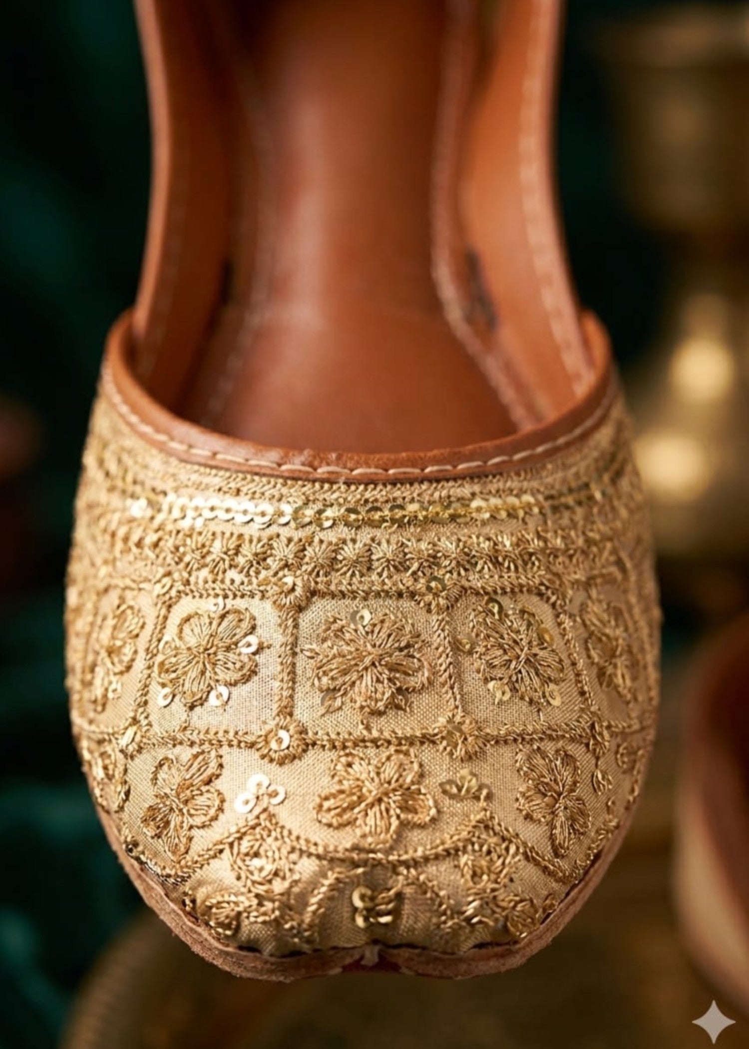 Khussa in Goldenrod by - High Quality Women Khussa PXR1280