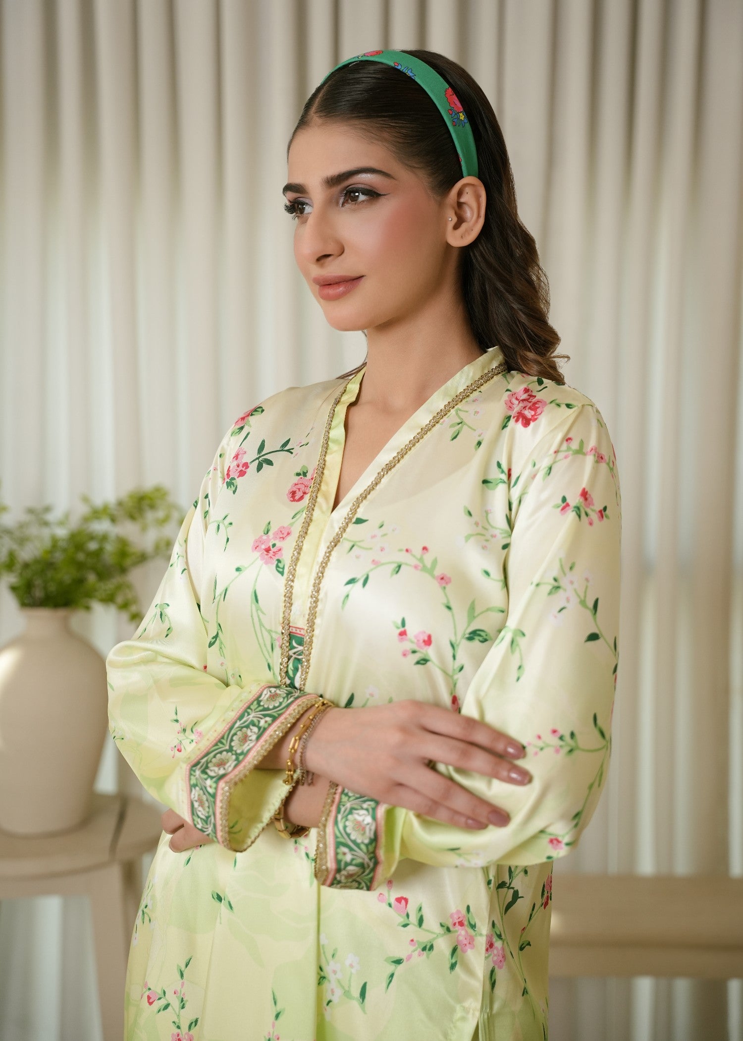 charmuse/shamooz Co Ord Sets in Key lime