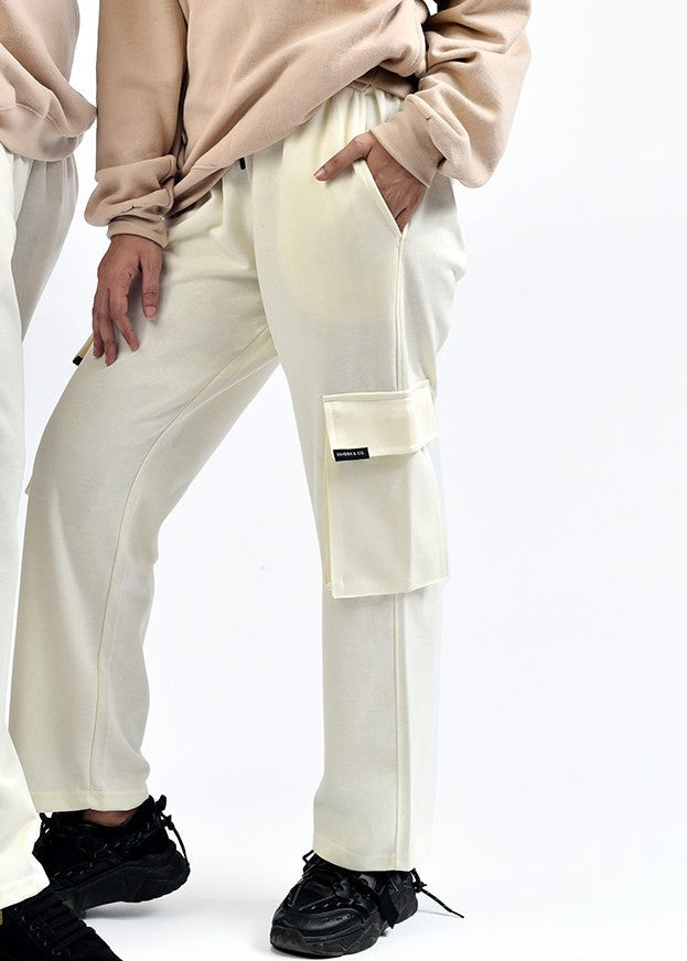 cotton Trousers in Ivory