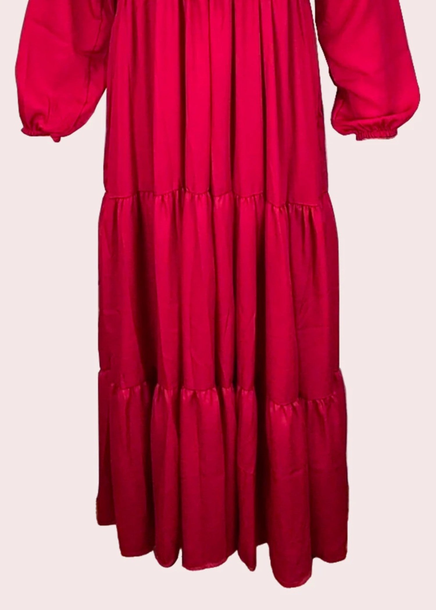 crepe georgette Dress in Red