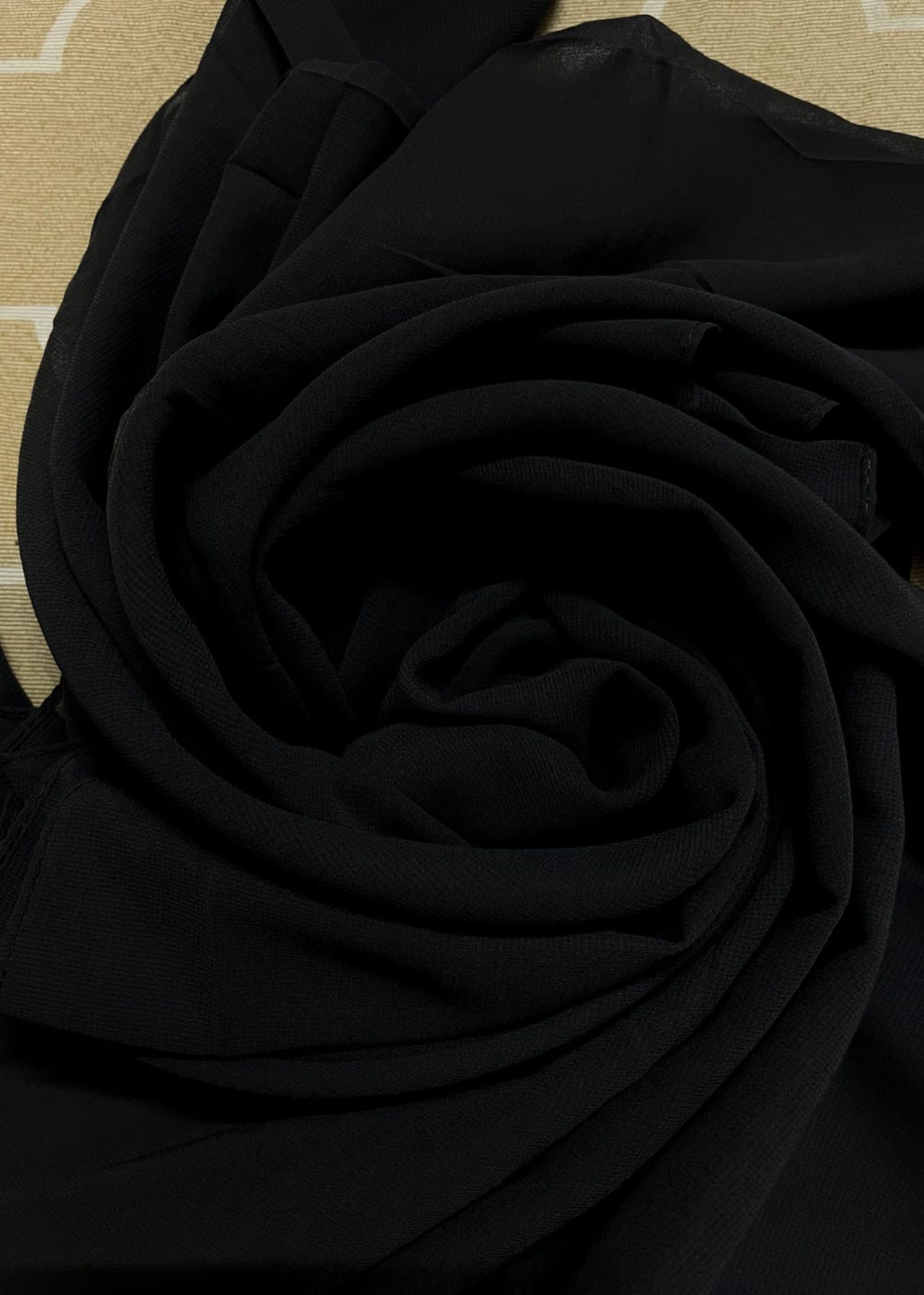 georgette Hijab in Black