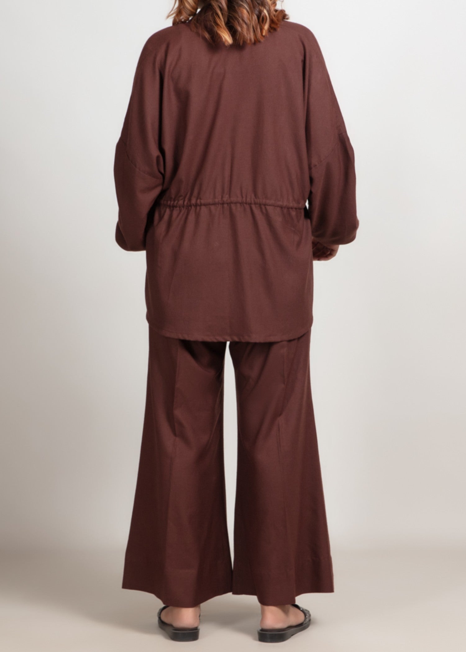 poplin Co Ord Sets in Chocolate brown