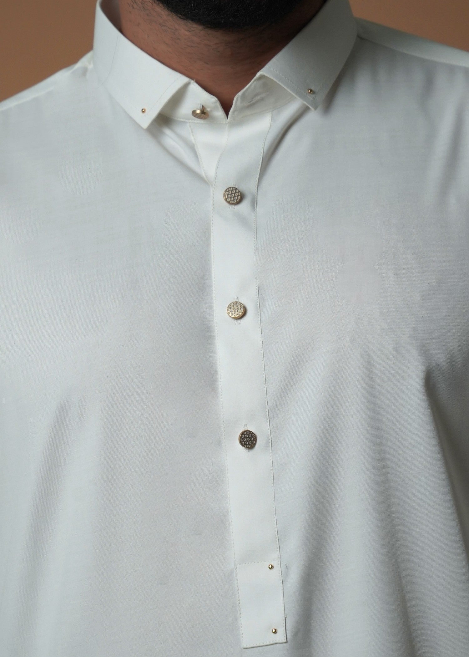 viscose Kurta Set in Off-white