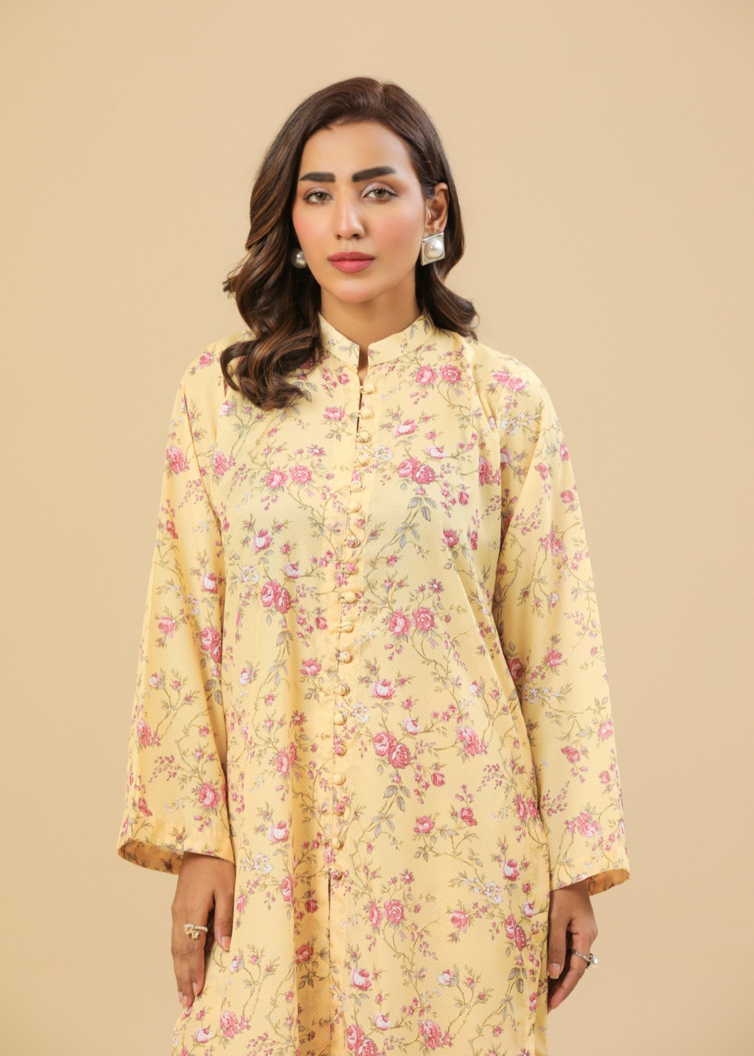 crepe Co Ord Sets in Lemon