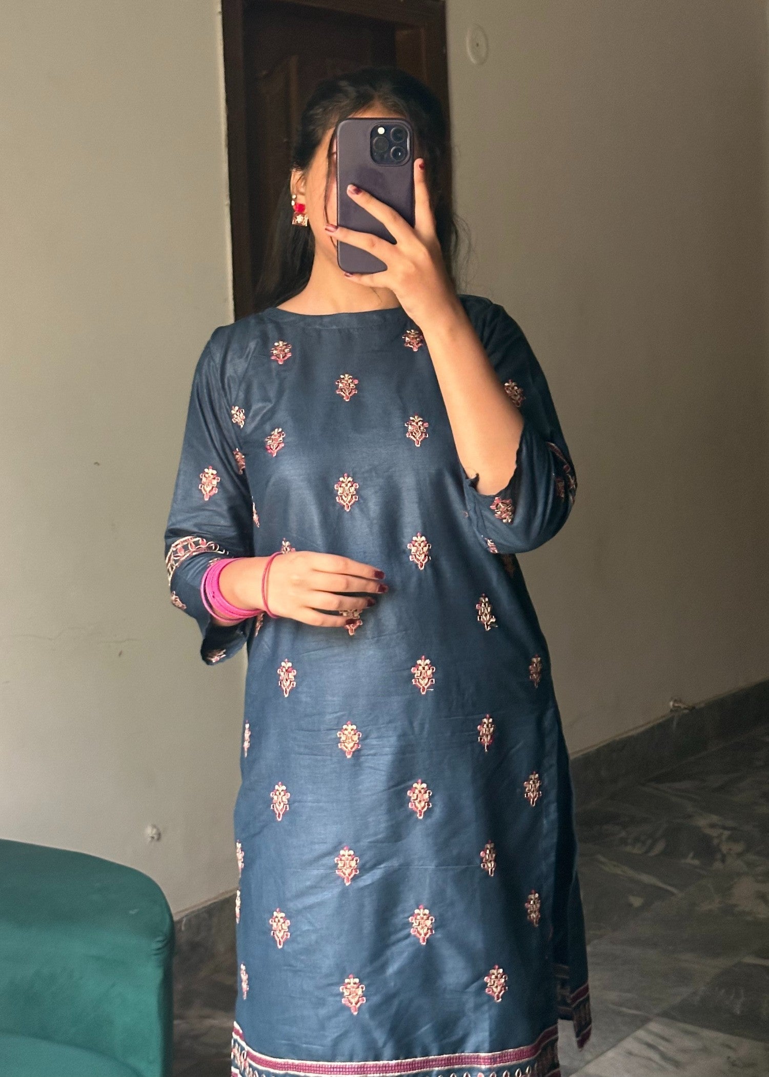 cotton Co Ord Sets in Teal