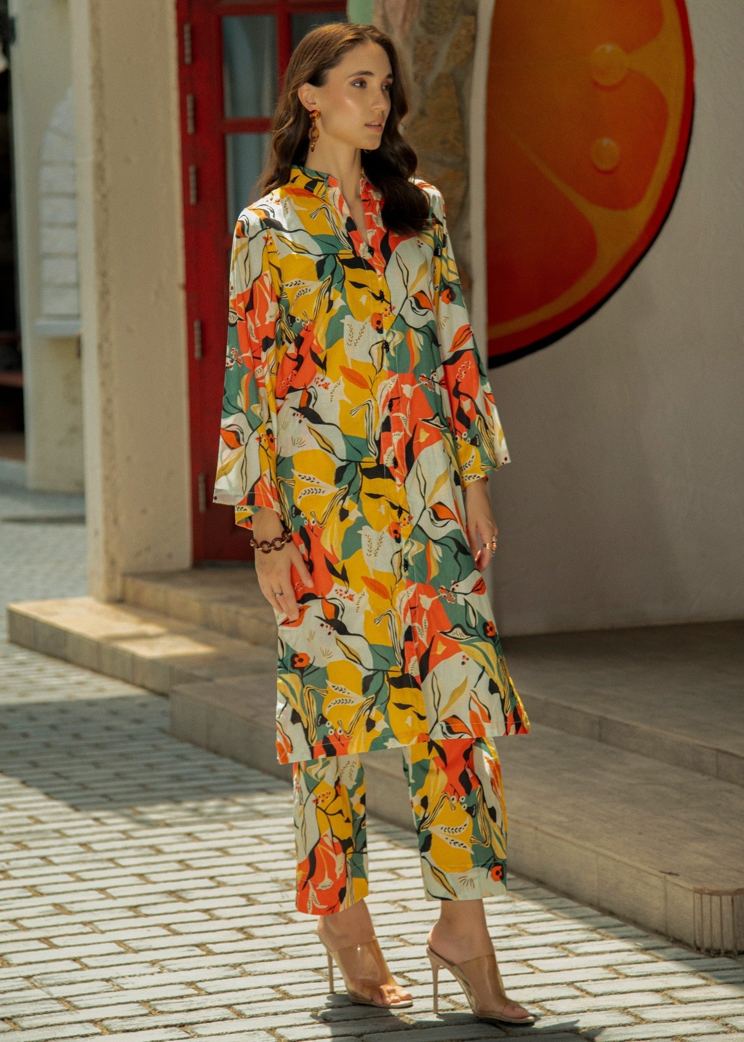 lawn cotton Co Ord Sets in Multi