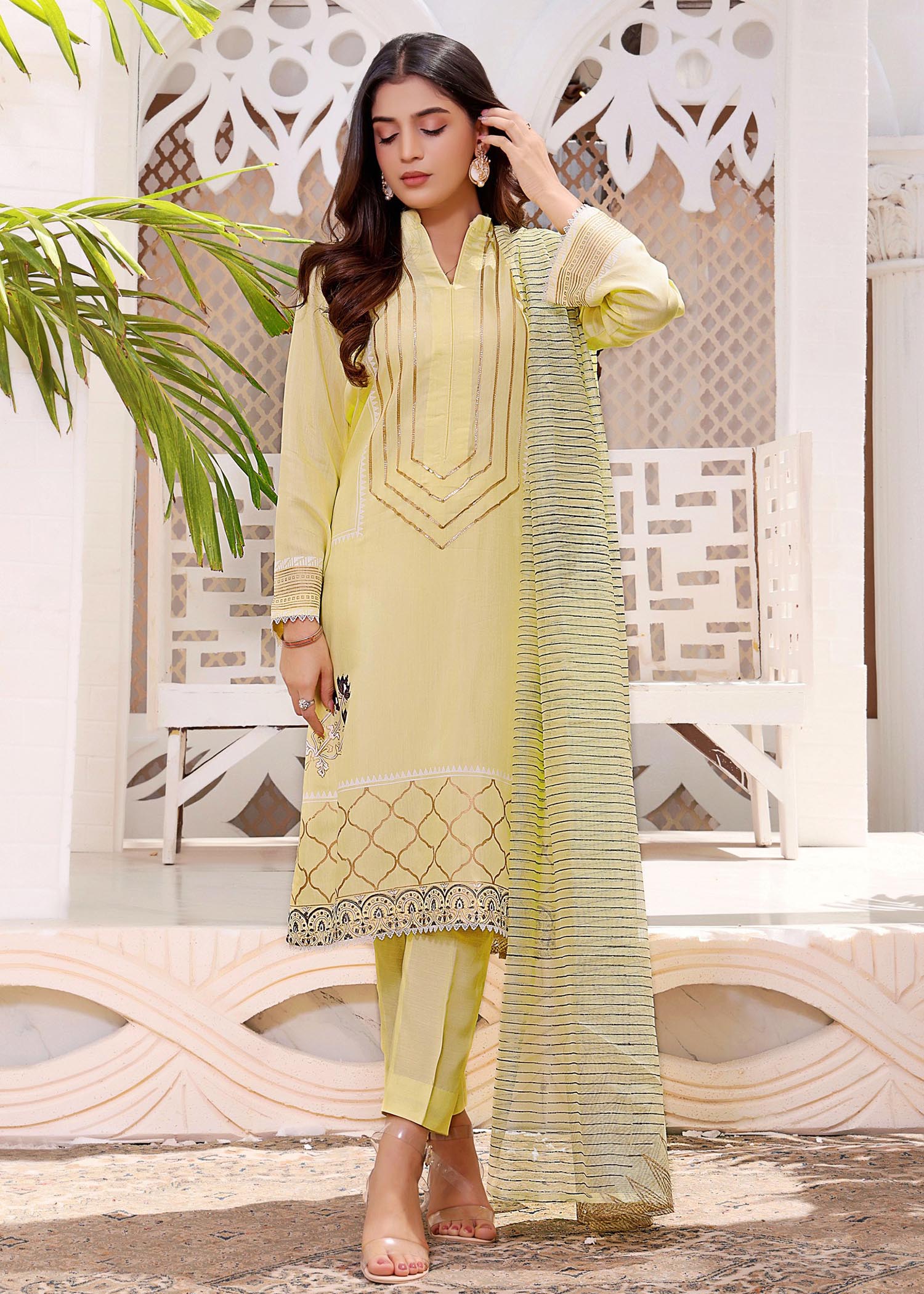 silk Unstitched in Yellow