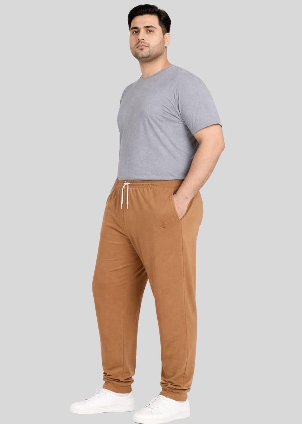 terry Trousers in Sand brown
