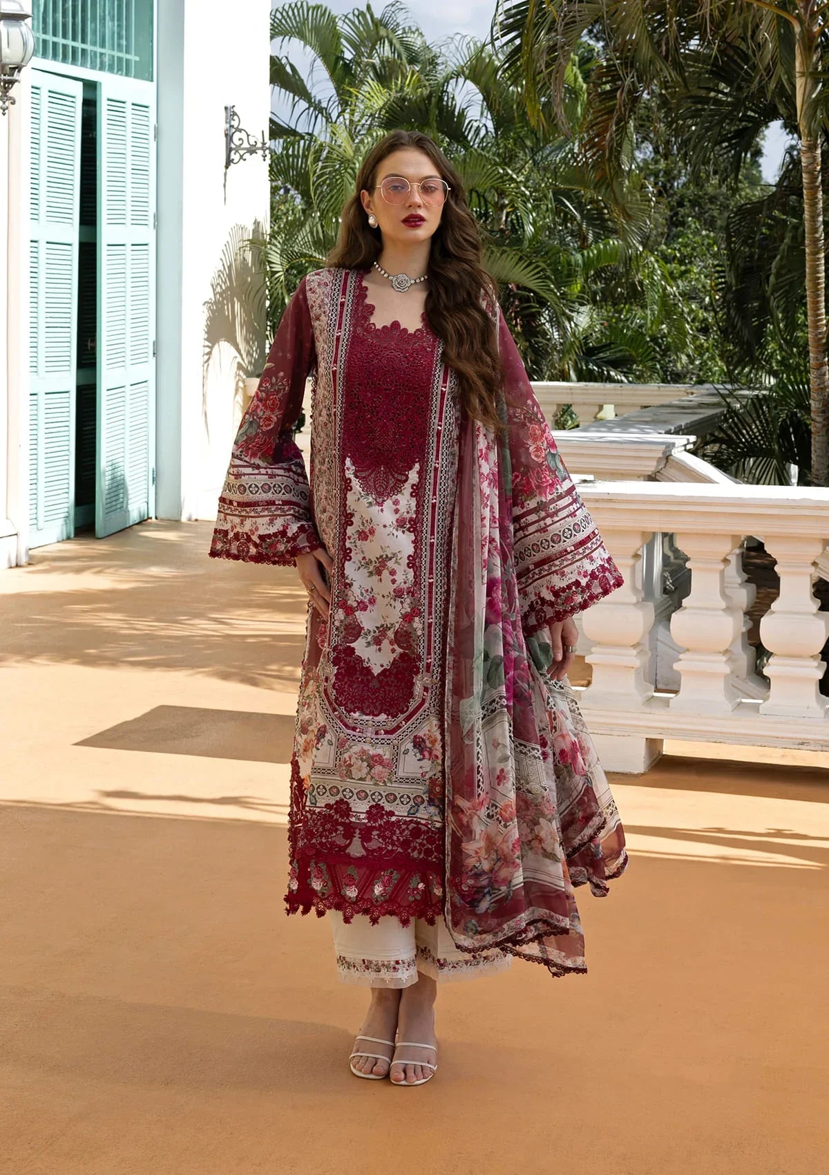 Signature Embroidered Lawn Prints – ESA-2B RUBY LADY