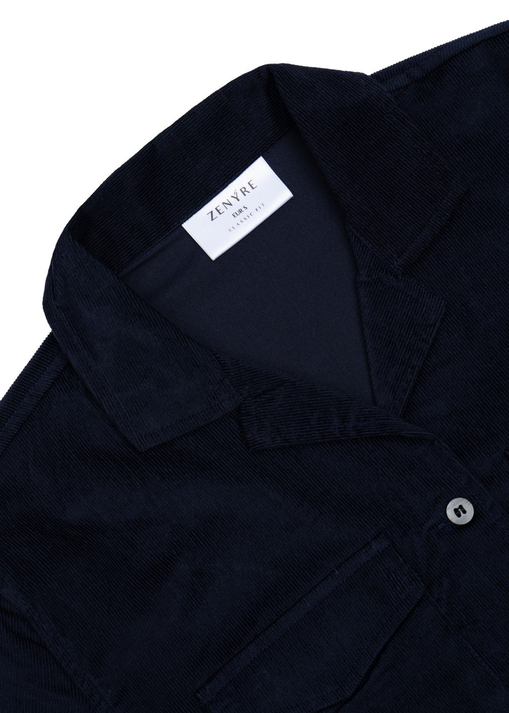 corduroy Top in Navy blue