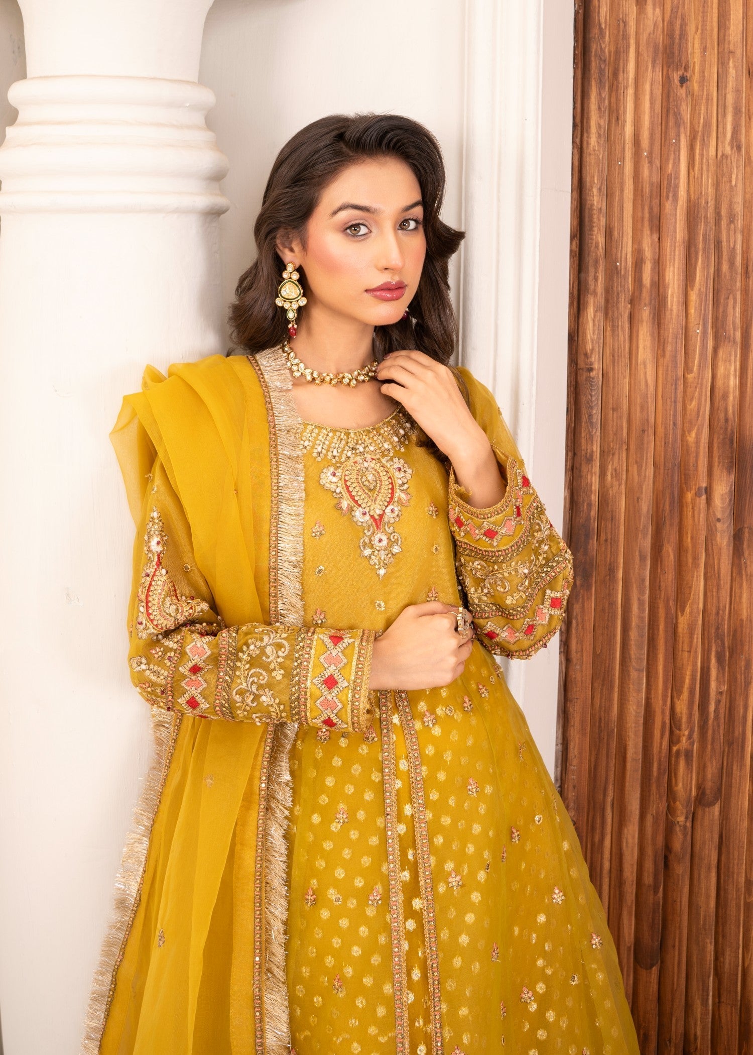 organza Maxi in Mustard