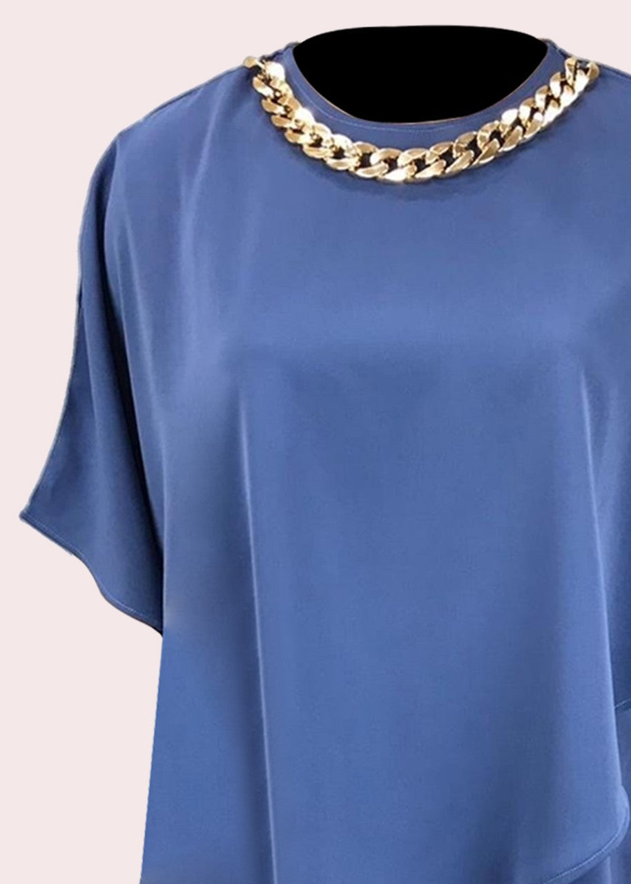 rayon Tunic in Blue