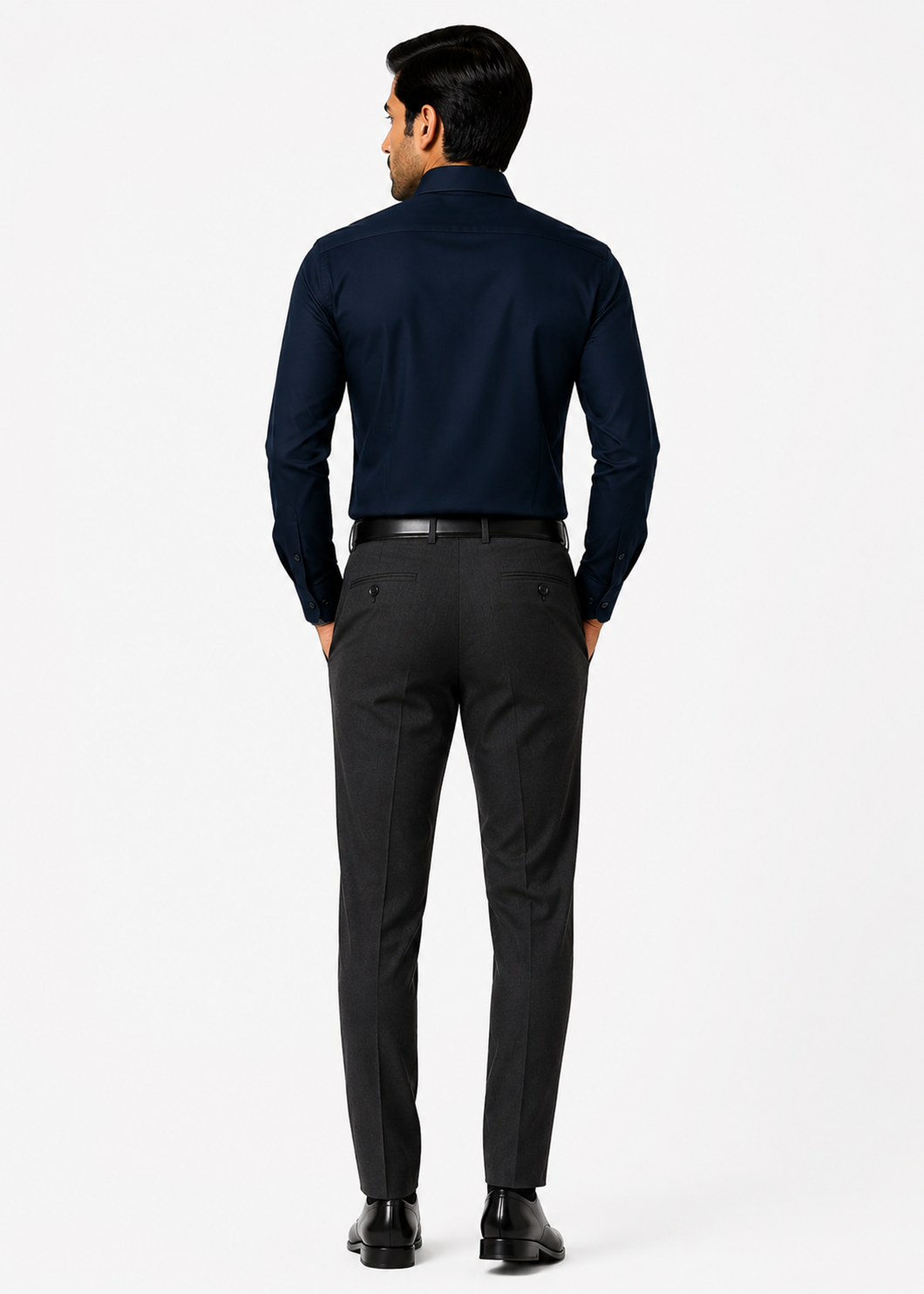 cotton Formal Shirt in Midnight blue