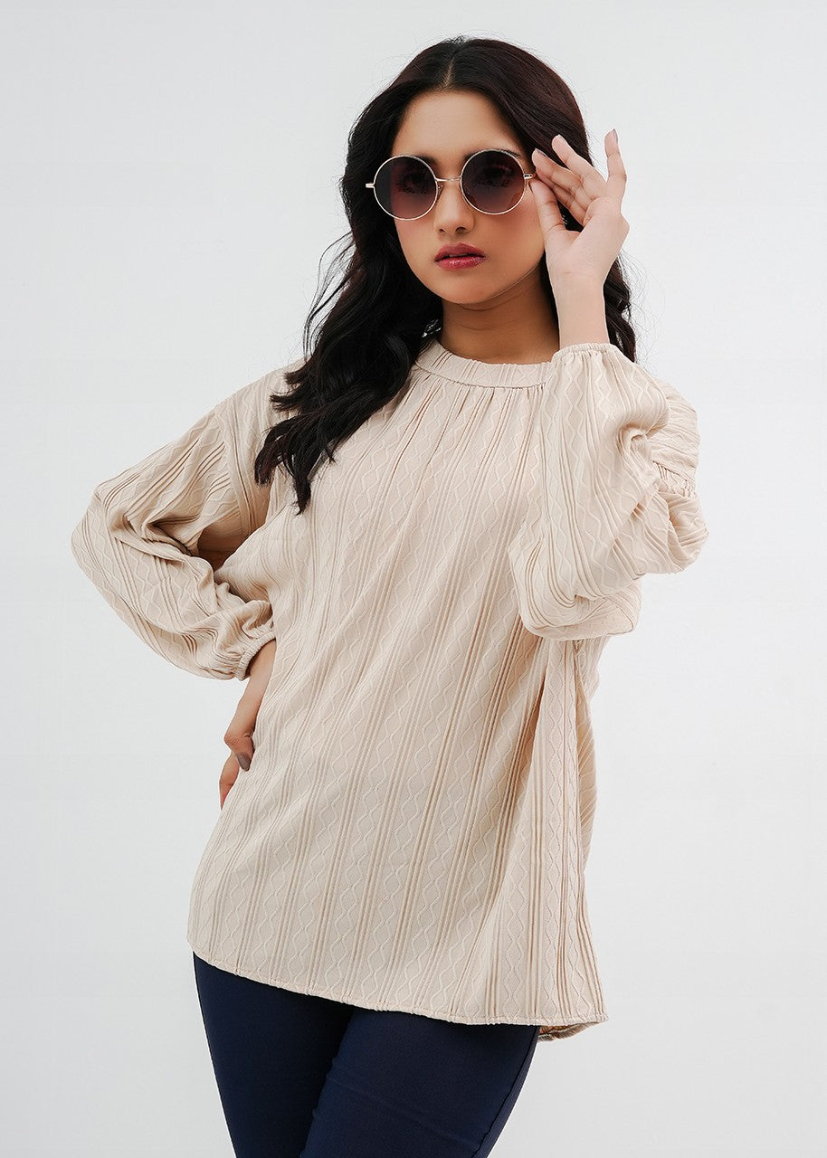 spandex Tunic in Cream