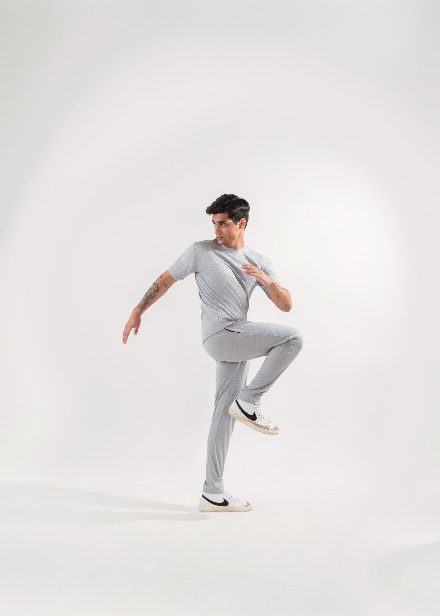 polyester Tracksuit in Light grey