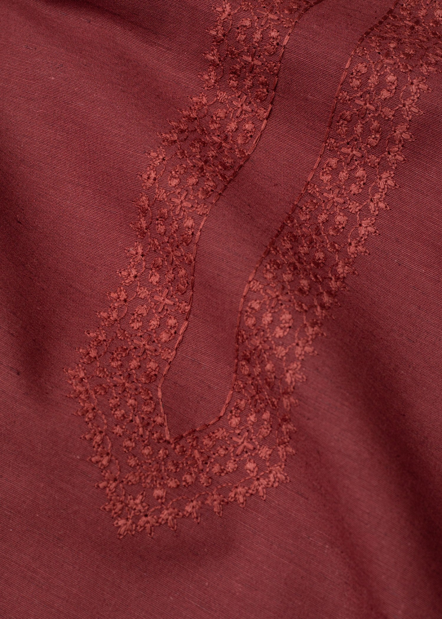 cotton Unstitched in Maroon