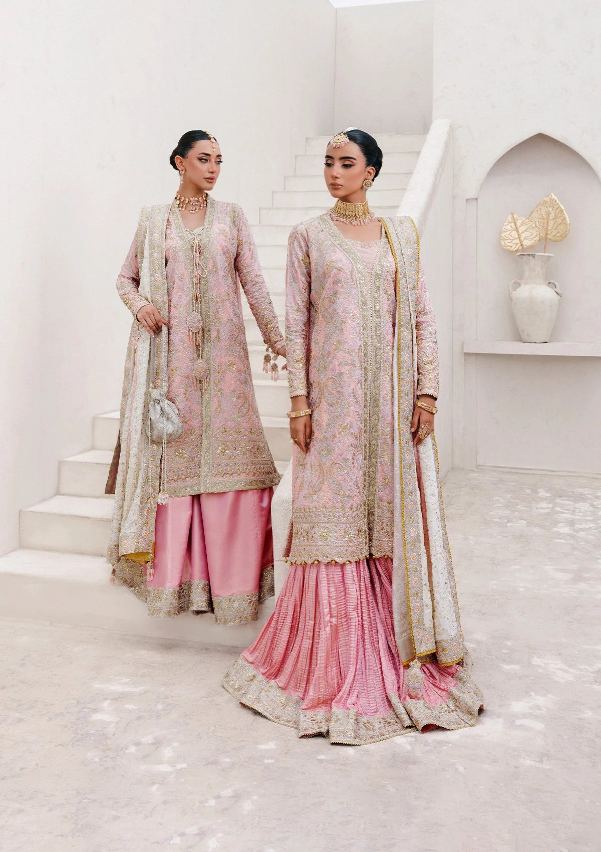 kattan silk Unstitched in Blush pink