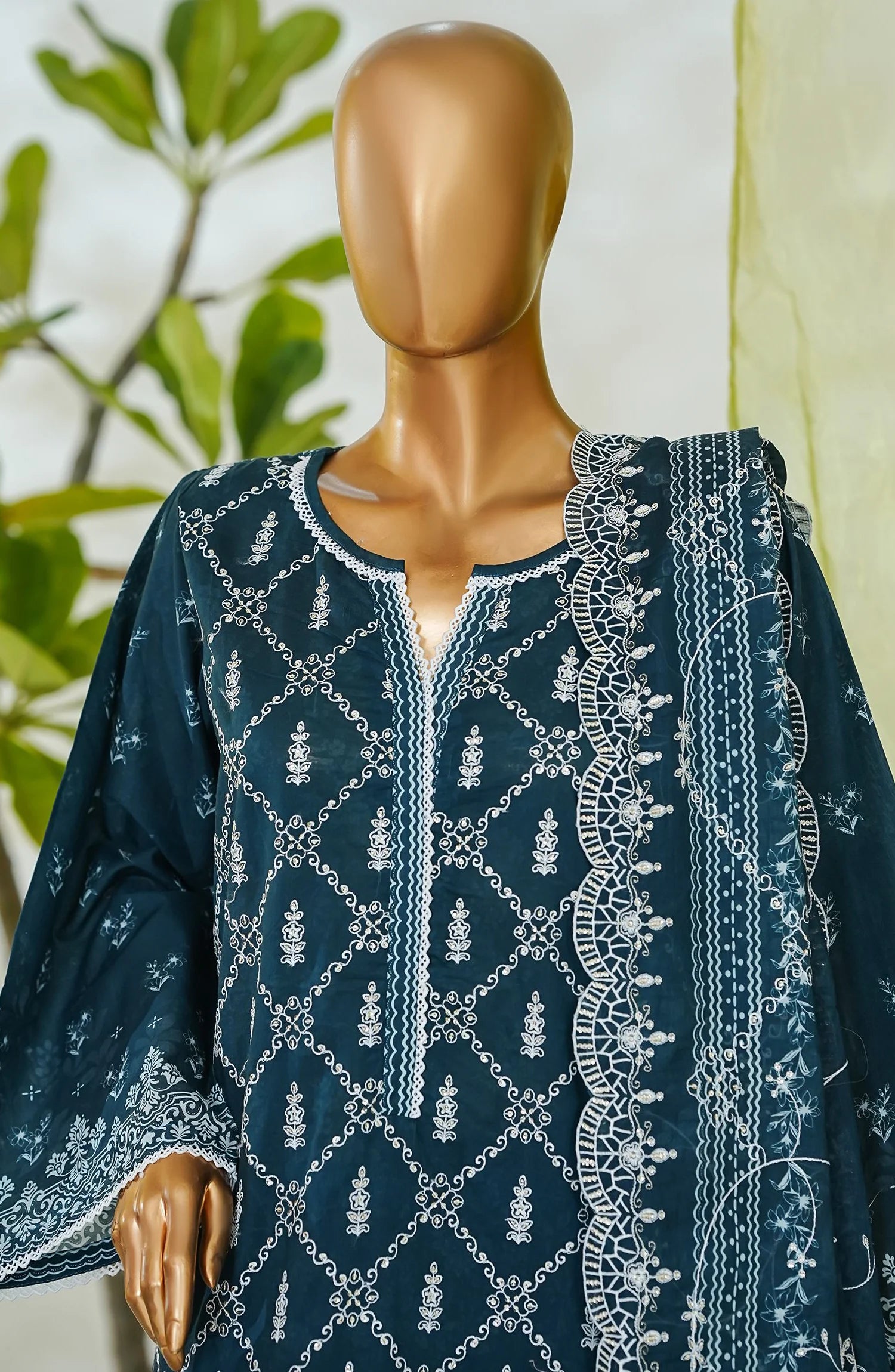 RTW White & White Embroidered Lawn – 4