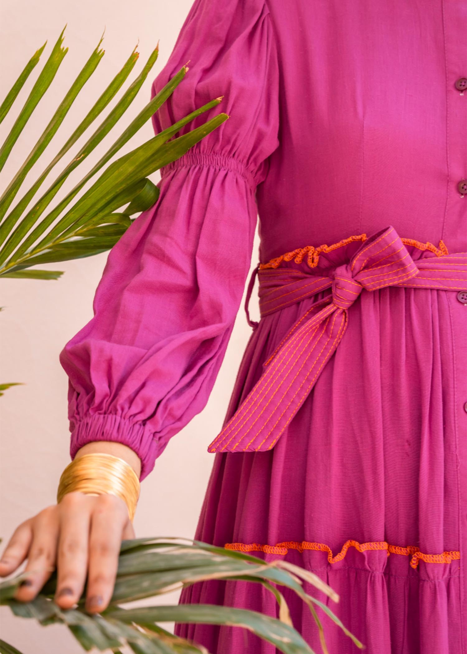 lawn Dress in Orchid