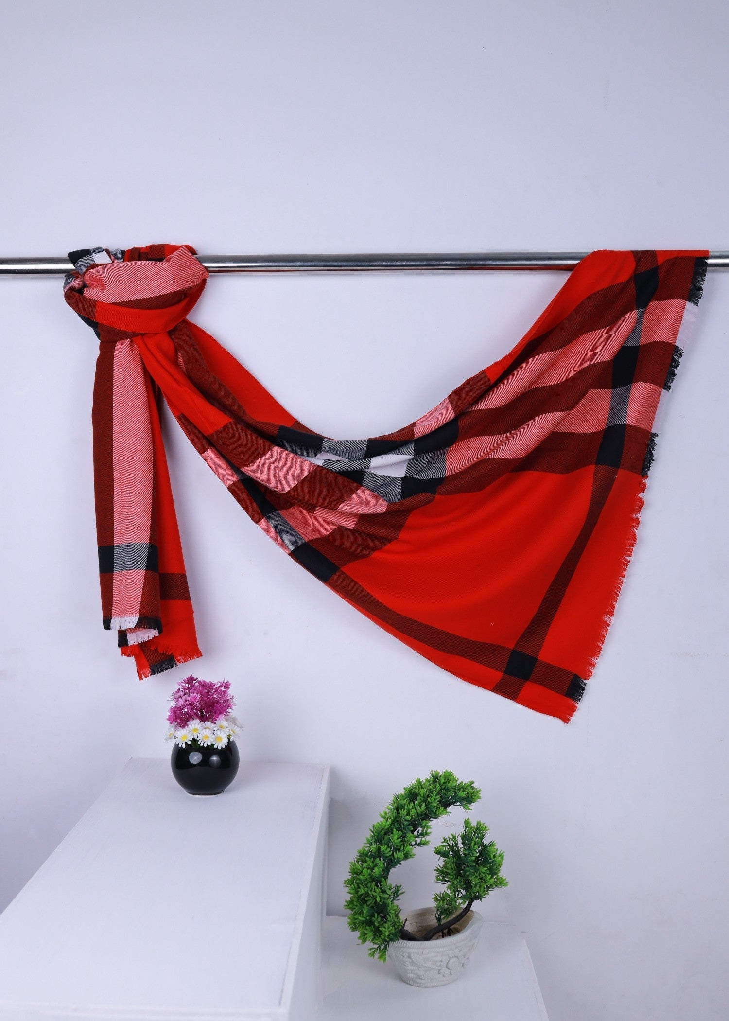 viscose Hijab in Imperial red