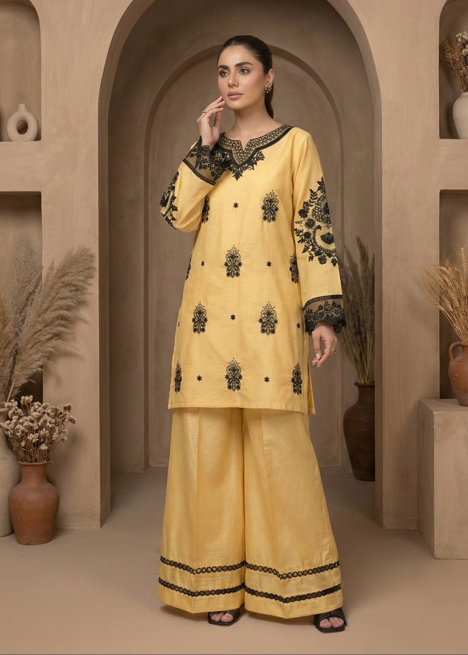 cotton dobby Kurta Set in Cotton