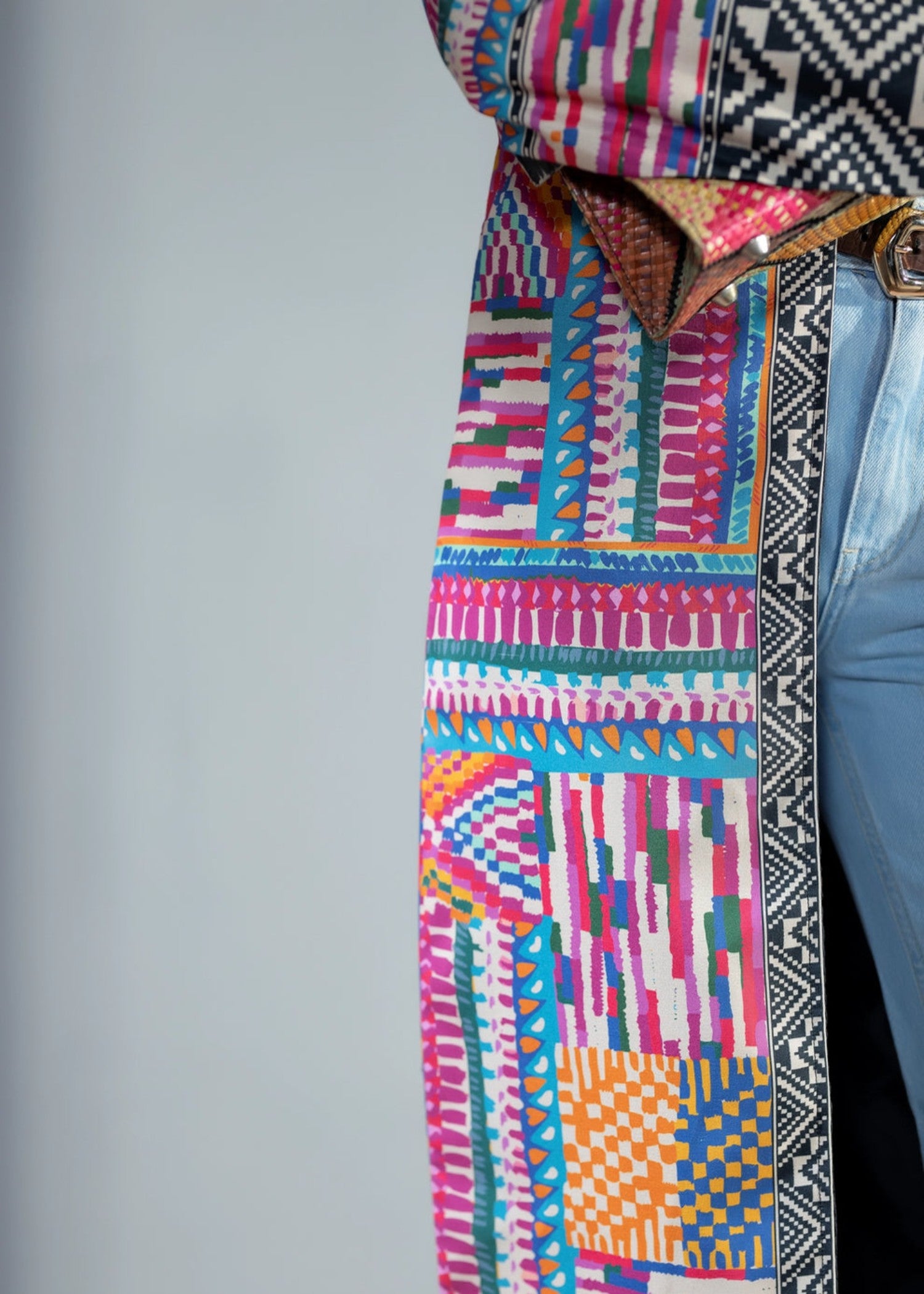 blended cambric Coat in Multi