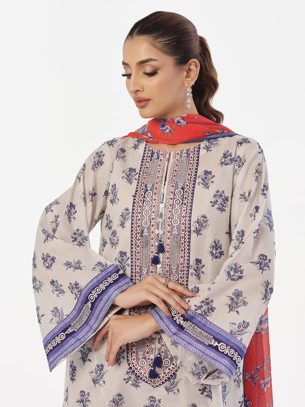 masuri Kurta Set in Blue