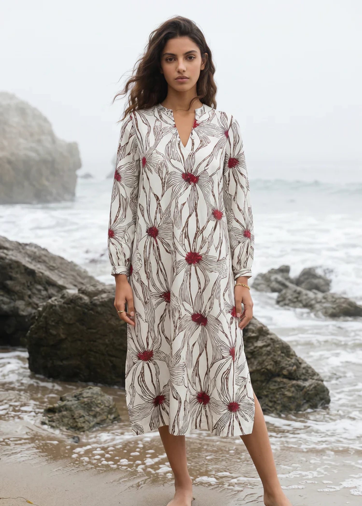 cambric Dress in White