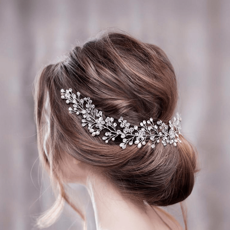 Gold and Silver Rhinestone Alloy Handmade Headwear