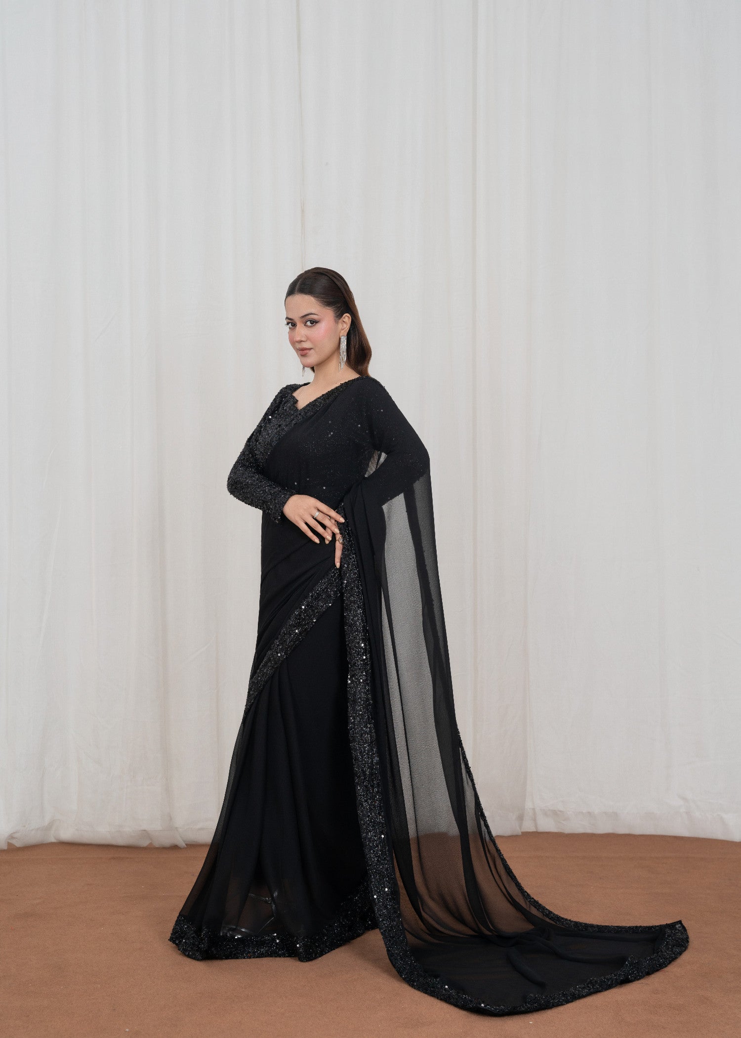 moonlight Saree in Black