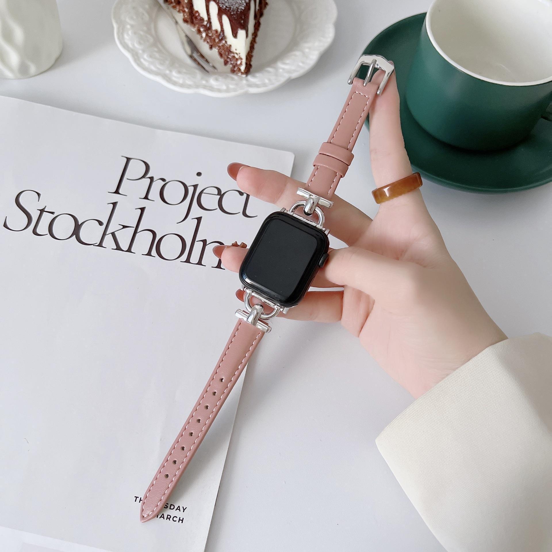 Universal Strap Thin Leather D-shape Button Soft