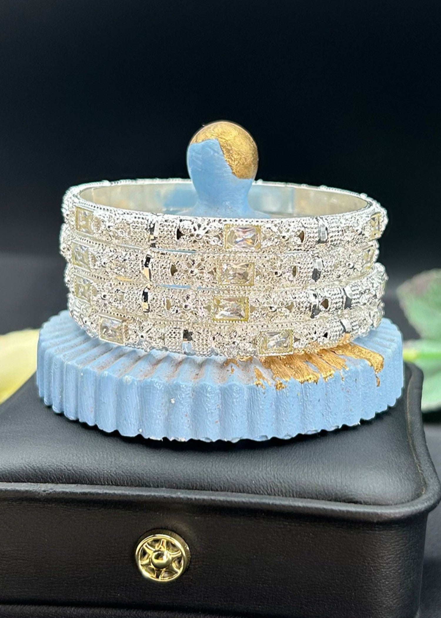 Bangles in White Color by - Trendy Women Bangles HTJ9969